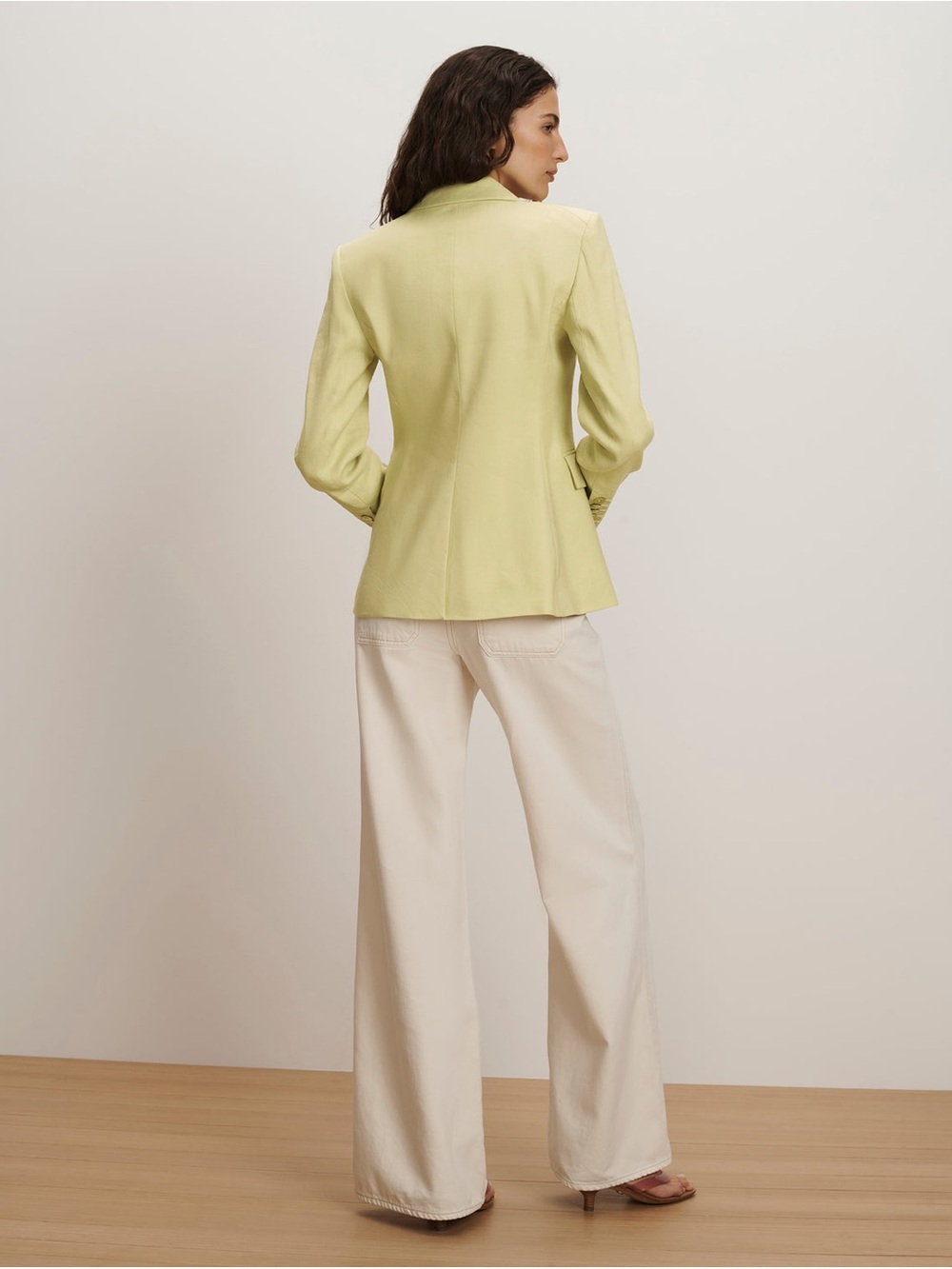 Veronica Beard Miller Dickey Chamomile Yellow Double-Breasted Jacket 8 - Picture 3 of 17